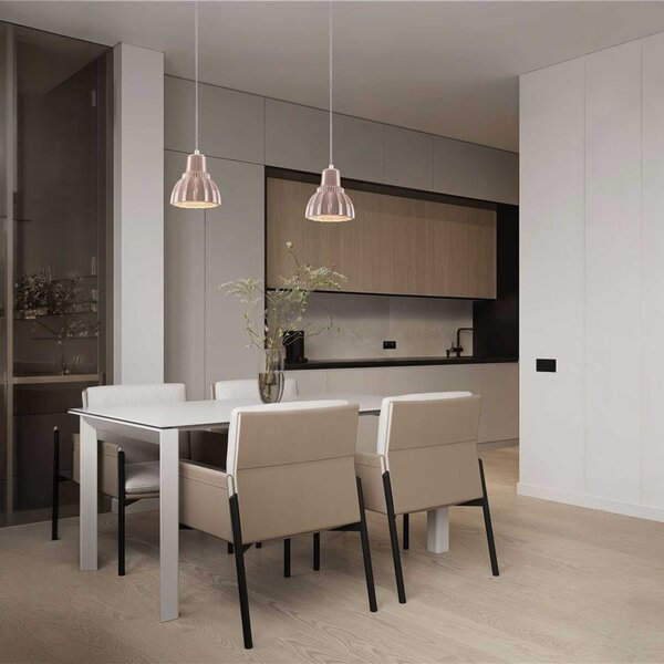 Nova Luce Picco E14 závěsné svítidlo Růžová