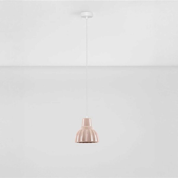 Nova Luce Picco E14 závěsné svítidlo Růžová