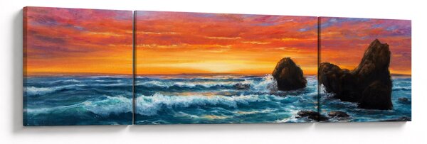 Obraz - Západ slunce (170x50 cm)