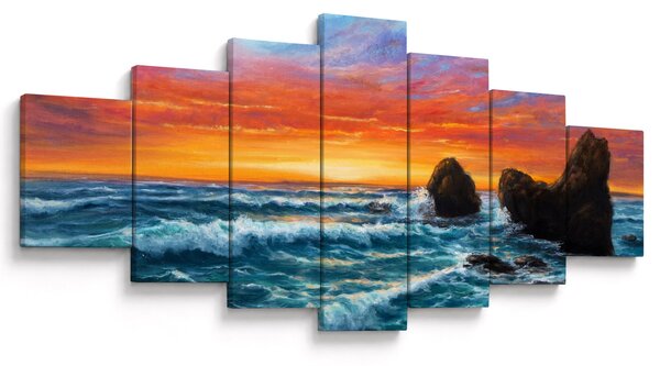 Obraz - Západ slunce (210x100 cm)