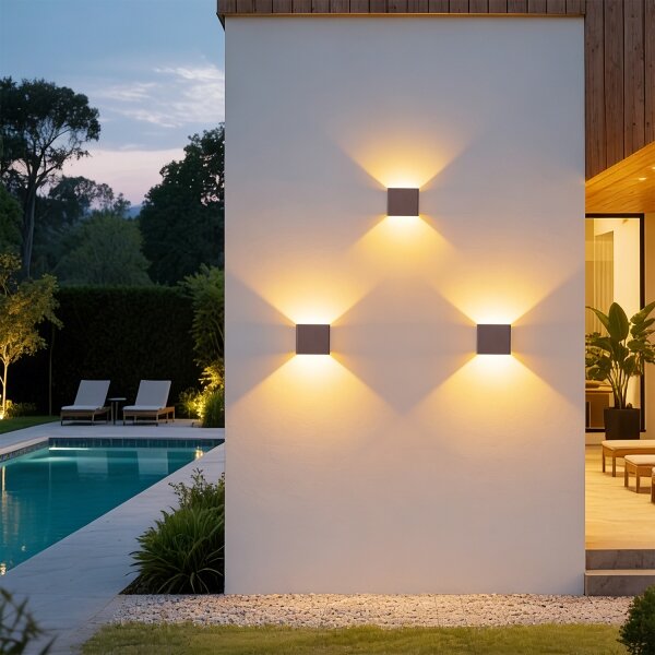 Brilagi - LED Venkovní nástěnné svítidlo DONNANI LED/5W/230V hnědá IP44