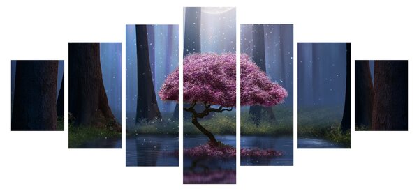 Obraz - Magická noc (210x100 cm)