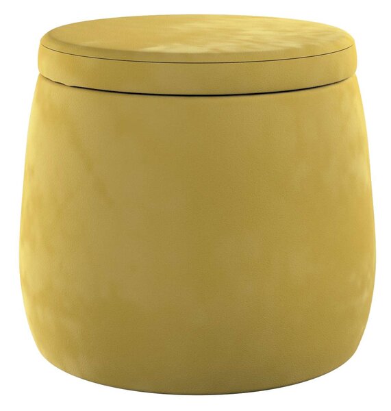 Yellow Tipi Puf Candy Jar, oliwkowy zielony, ø40, wys. 40 cm, Posh Velvet, 704-27