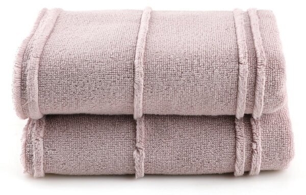 Růžové froté ručníky v sadě 2 ks 50x90 cm Arden – Foutastic