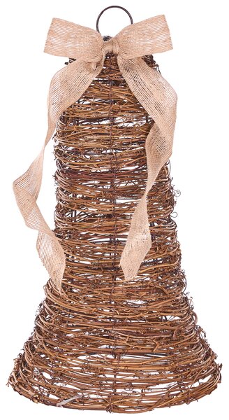 Sada 3 vánočních dekorací LED LUOSTO 43/38/32 cm Vánoční motiv Hnědá