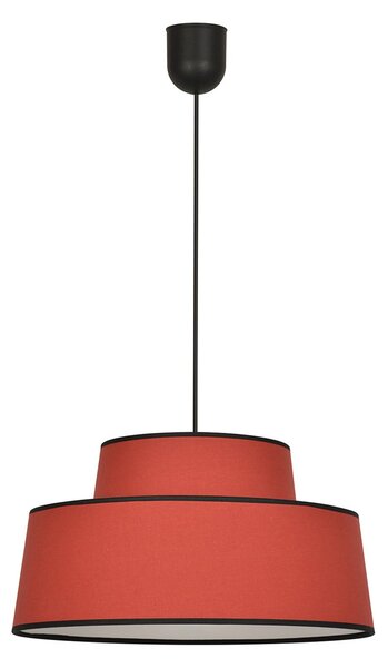 Závěsná svítidlo COREP, Mallorca, stmívatelné, Hnědá / Rezavá, Obývací pokoj, Tkanina / Textil