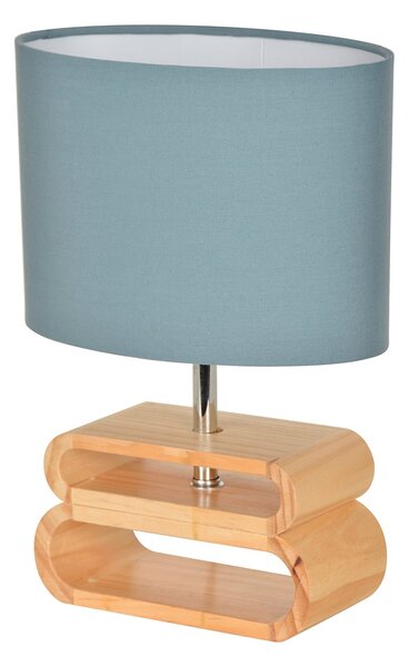 Stolní lampa COREP, Oslo, Modrá, Obývací pokoj, Tkanina / Textil, Skandinávský