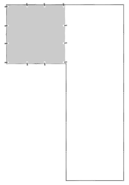 Psí kotec černý 4,84 m² ocel 3082211