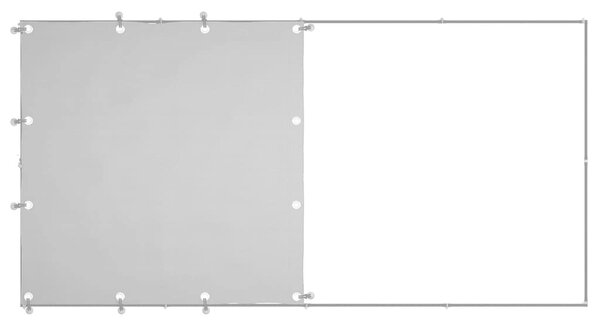 Psí kotec stříbrný 2,42 m² ocel 3082202