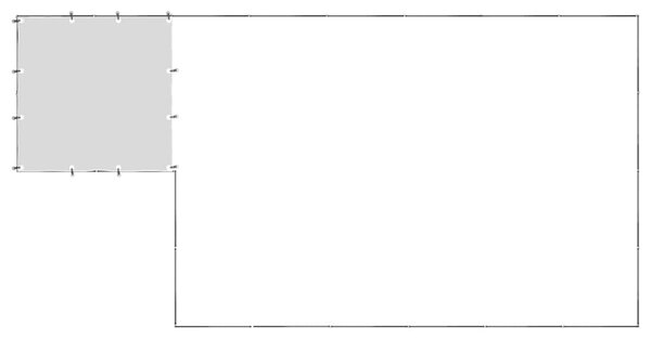 Psí kotec černý 8,47 m² ocel 3082206