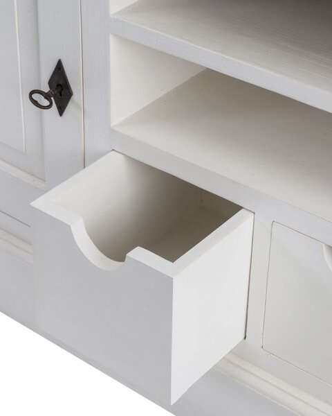 TV/Audio stolek Brighton 150x40x65cm white&natural