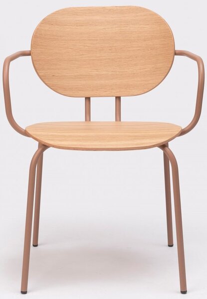 ONDARRETA - Židle HARI dřevěná s područkami