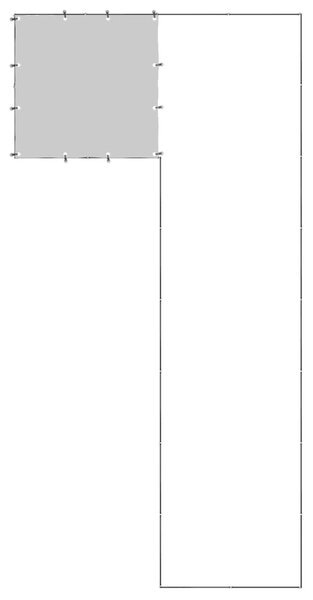 Psí kotec černý 6,05 m² ocel 3082225
