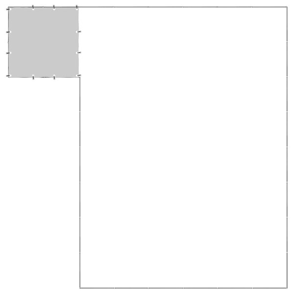 Psí kotec černý 15,73 m² ocel 3082227