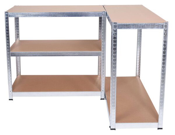 Skladový regál 150 × 75 × 30 cm – 5 polic, nosnost 625 kg