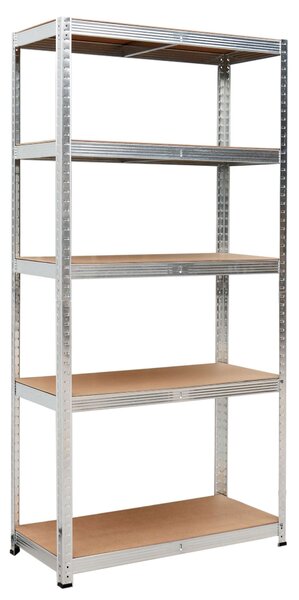 Skladový regál 150 × 75 × 30 cm – 5 polic, nosnost 625 kg