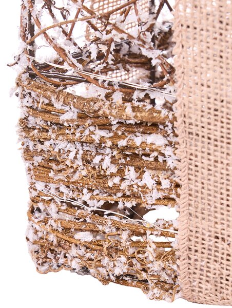 Sada 3 vánočních dekorací LED NAKILLA 64/54/42 cm Vánoční dárky Hnědá