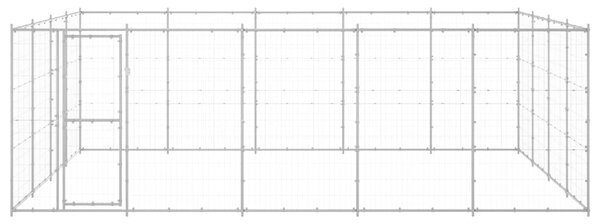 Venkovní psí kotec pozinkovaná ocel 24,2 m² 3082319