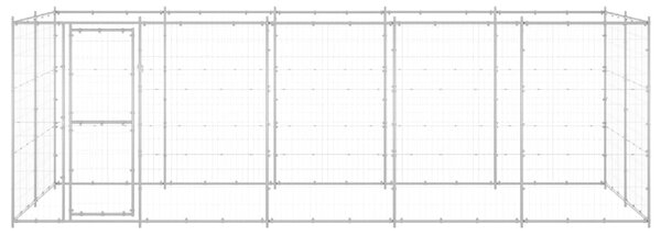 Venkovní psí kotec pozinkovaná ocel 12,1 m² 3082309