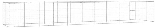 Venkovní psí kotec pozinkovaná ocel 26,62 m² 3082312