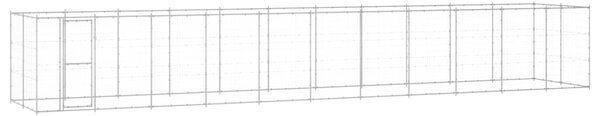 Venkovní psí kotec pozinkovaná ocel 26,62 m² 3082312