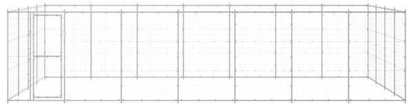 Venkovní psí kotec pozinkovaná ocel 33,88 m² 3082320