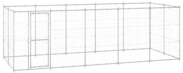 Venkovní psí kotec pozinkovaná ocel 12,1 m² 3082309