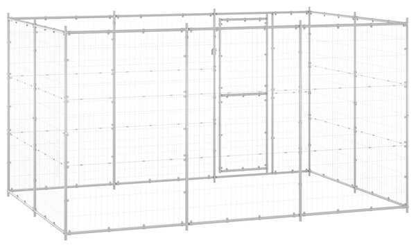 Venkovní psí kotec pozinkovaná ocel 7,26 m² 3082308