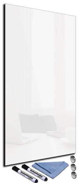 Glasdekor Magnetická skleněná tabule 34x72cm bílá
