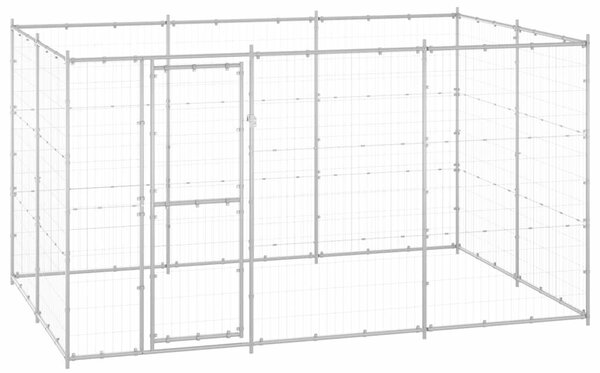 Venkovní psí kotec pozinkovaná ocel 7,26 m² 3082308