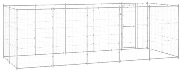 Venkovní psí kotec pozinkovaná ocel 12,1 m² 3082309