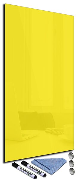 Glasdekor Magnetická skleněná tabule 34x72cm citrónová