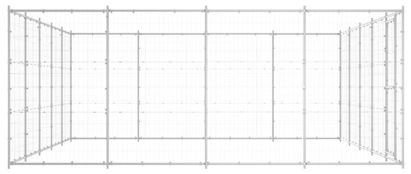 Venkovní psí kotec pozinkovaná ocel 24,2 m² 3082319