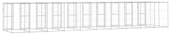 Venkovní psí kotec pozinkovaná ocel 24,2 m² 3082290