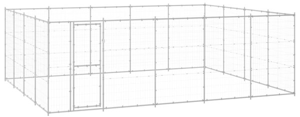 Venkovní psí kotec pozinkovaná ocel 24,2 m² 3082319