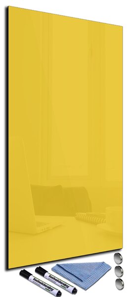 Glasdekor Magnetická skleněná tabule 120x40cm banánová