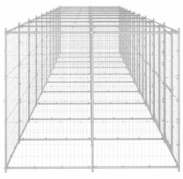Venkovní psí kotec pozinkovaná ocel 24,2 m² 3082290