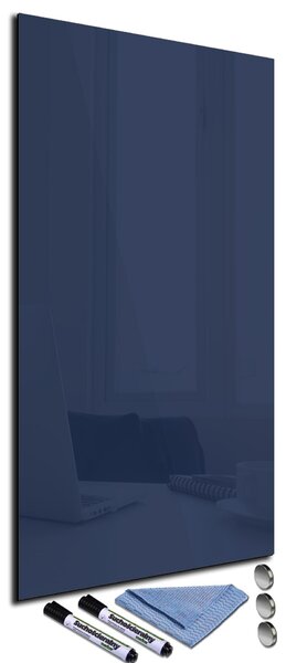 Glasdekor Magnetická skleněná tabule 34x72cm modro-černá