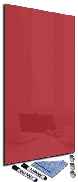 Glasdekor Magnetická skleněná tabule 110x55cm rudá