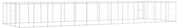 Venkovní psí kotec pozinkovaná ocel 53,24 m² 3082322