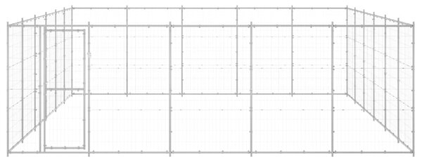 Venkovní psí kotec pozinkovaná ocel 36,3 m² 3082329