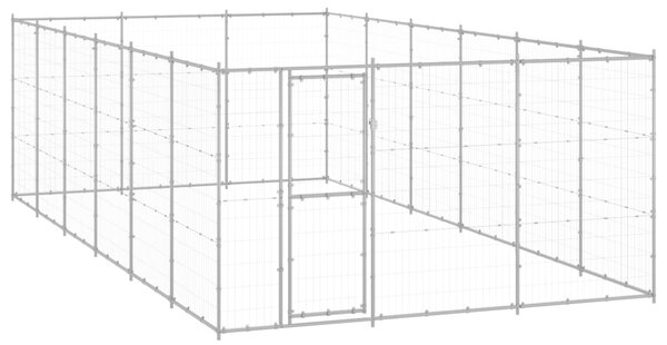 Venkovní psí kotec pozinkovaná ocel 21,78 m² 3082328