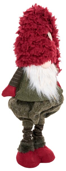 Sada 2 vánočních dekorací SAARIOINEN 50-60/62-72 cm Skřítek Červená/Zelená