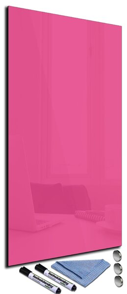 Glasdekor Magnetická skleněná tabule 30x60cm růžová