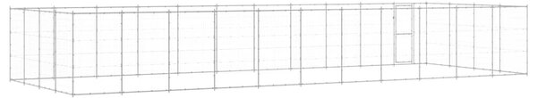 Venkovní psí kotec pozinkovaná ocel 43,56 m² 3082321