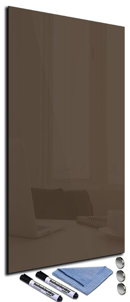 Glasdekor Magnetická skleněná tabule 30x60cm kaštanová