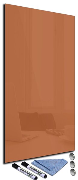 Glasdekor Magnetická skleněná tabule 120x40cm červeno hnědá