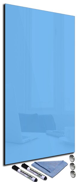 Glasdekor Magnetická skleněná tabule 120x40cm nebeská modrá
