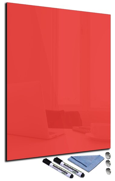 Glasdekor Magnetická skleněná tabule 60x70cm červená