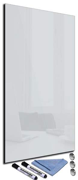 Glasdekor Magnetická skleněná tabule 34x72cm stříbrná